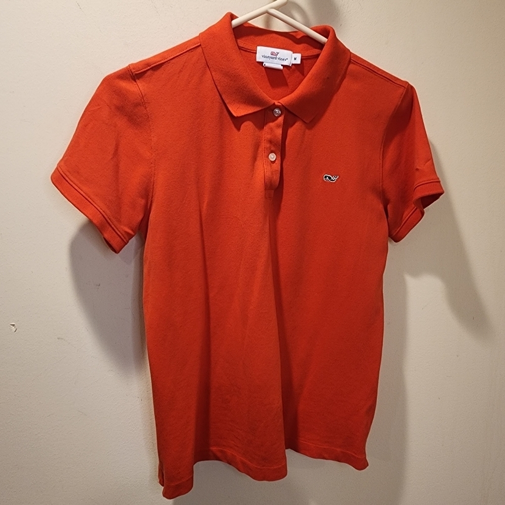 VINEYARD VINES Orange women's poloshirt size M